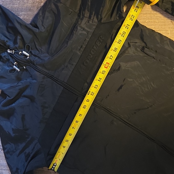 Moncler Men's Small Black Hooded Jacket Windbreaker